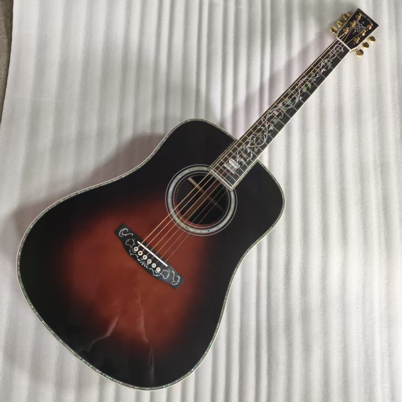 Acoustic Guitar Dreadnought - Op maat gemaakte, luxe Dreadnought D-45AA