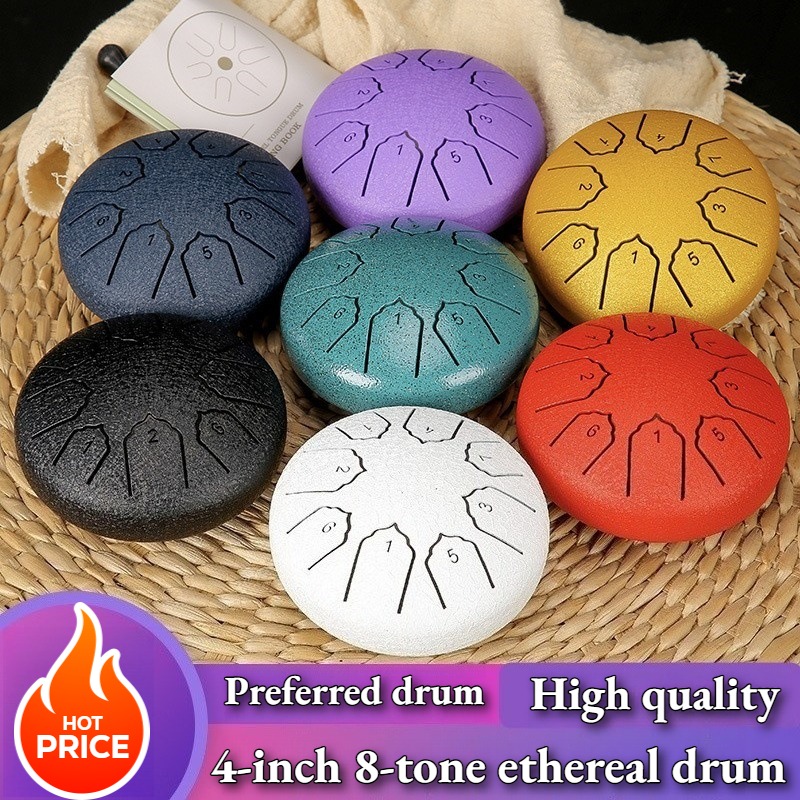 Musical Instrument Family - Mini stalen tongdrum 4 inch 8