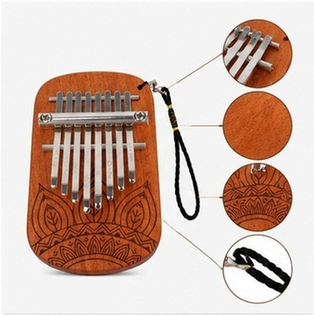 Musical Instrument Family - Draagbare mini-kalimba, een vingertooninstrument met 8