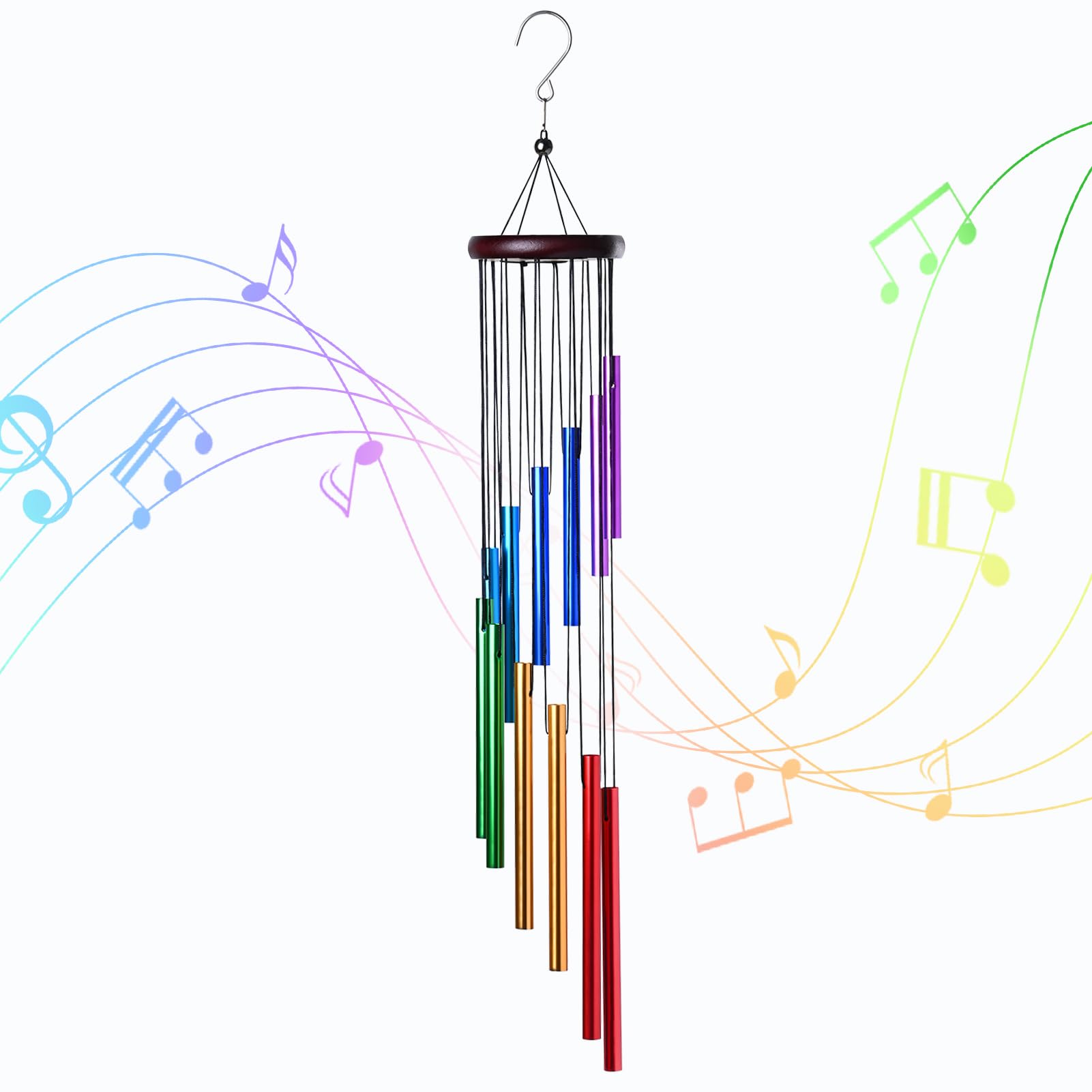 Wind Chime Tubular - Nieuwe 12-buizen windgong aluminium waterdichte windgong