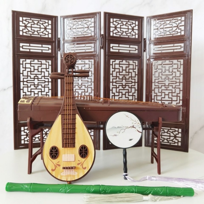 Musical Instrument Xiao - Antieke Poppenaccessoires Chinese Stijl Ornamenten Rekwisieten
