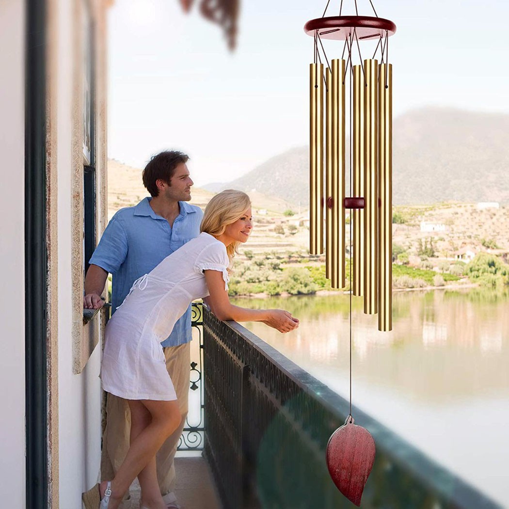 Wind Chime Tubular - Geldboom 6-buizen windgong bel geluk decoraties
