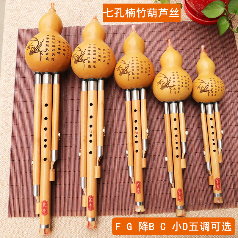 Musical Instrument Blow - Nanzhu kalebas zijden muziekinstrument, FG platte