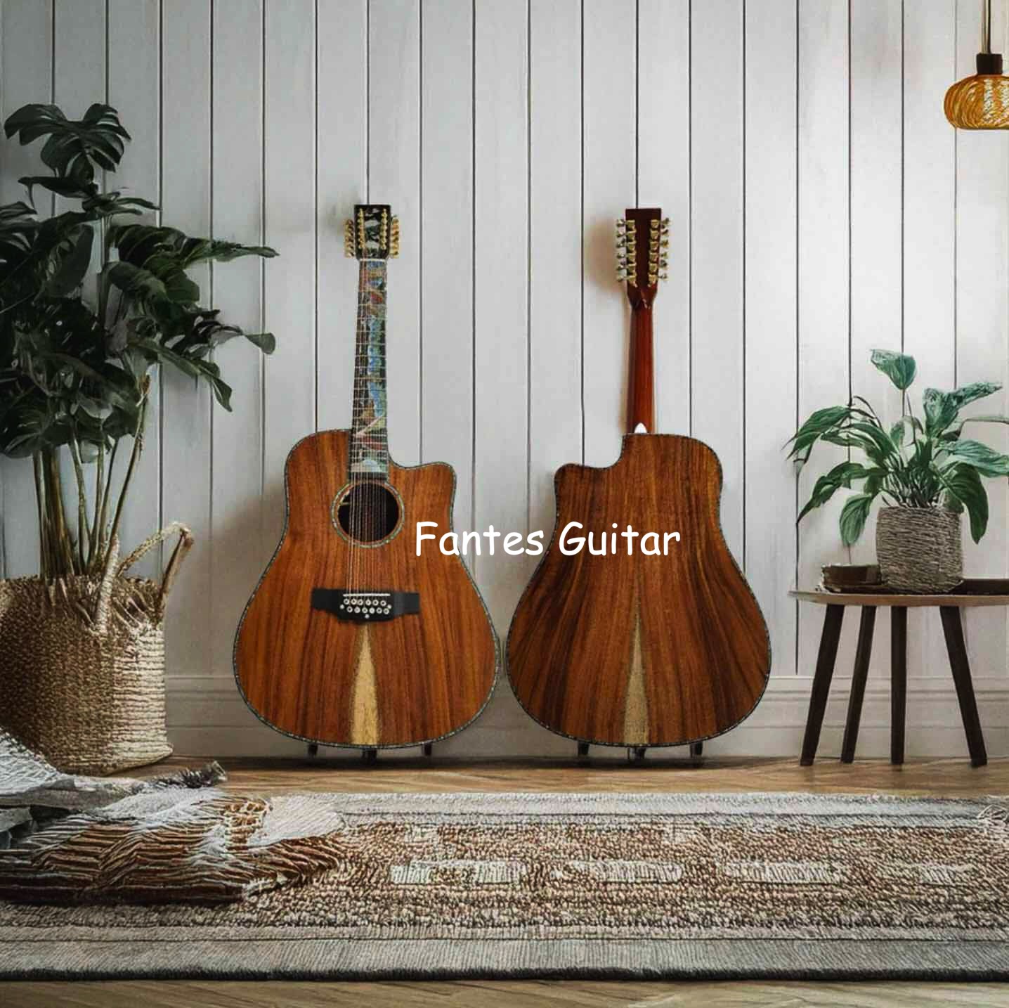 Acoustic Guitar Dreadnought - Custom 12-snarige Dreadnought Cutaway volledig massief