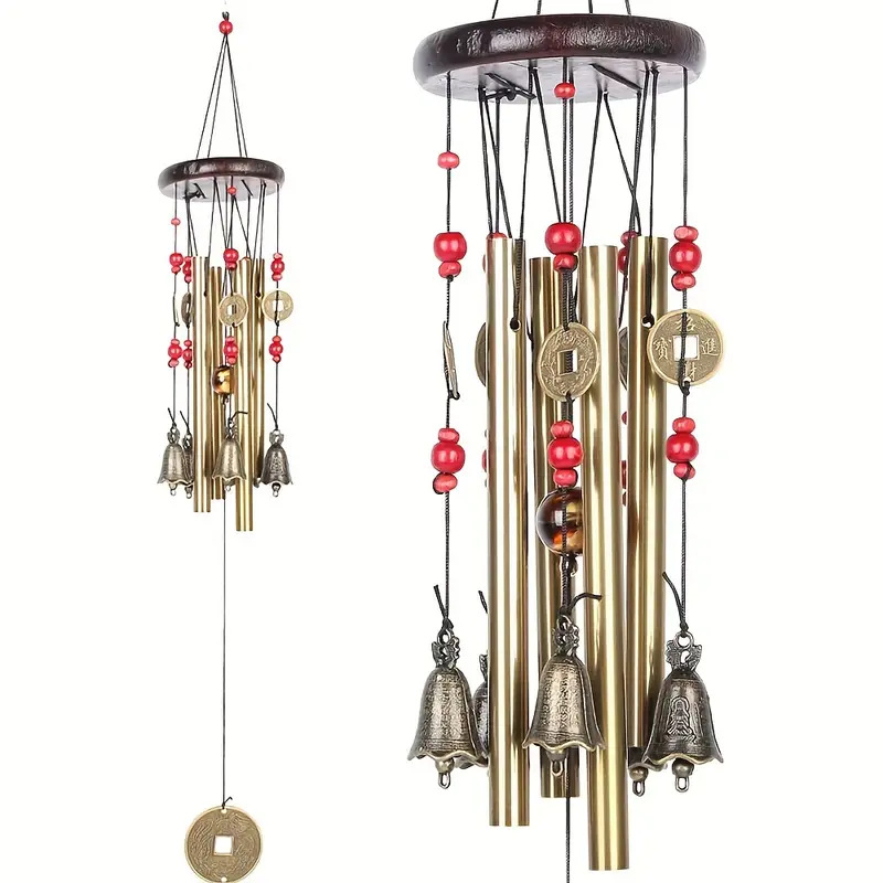 Wind Chime Tubular - Chinese Traditionele Retro Windgong 4 Buizen