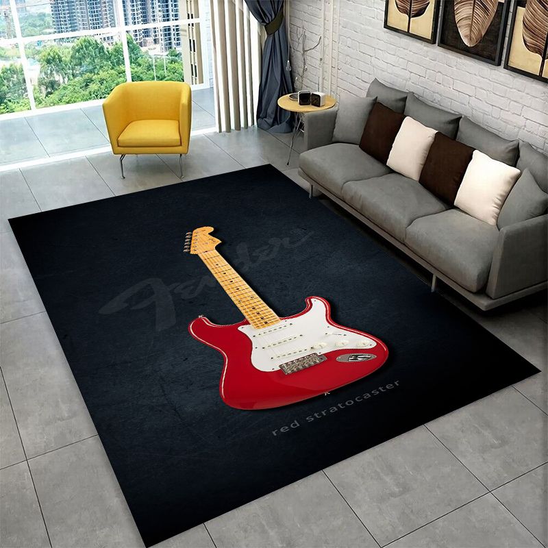 Musical Instrument Logo - Retro Fender Gitaar Logo Instrumenten Muziek