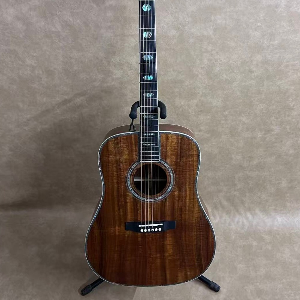 Tiger-gestreepte walnootbruine - Acoustic Guitar Dreadnought recensie en prijs
