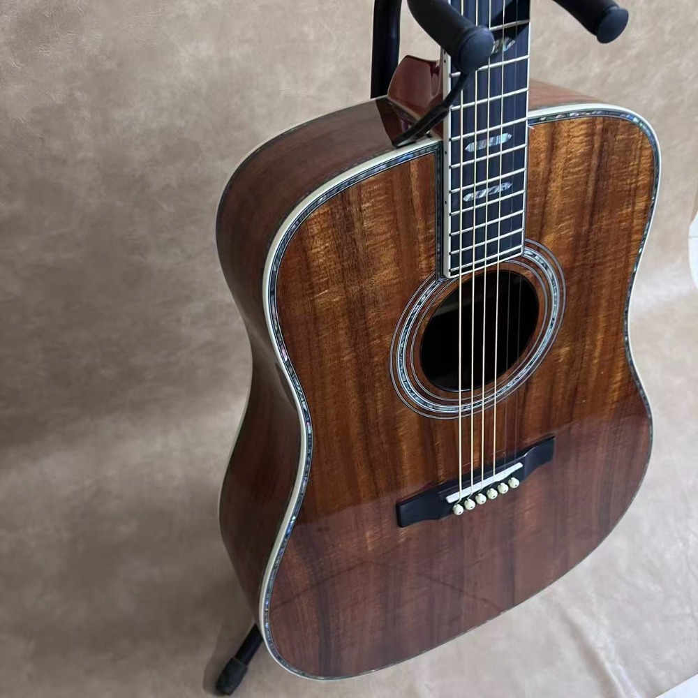 Tiger-gestreepte walnootbruine - Acoustic Guitar Dreadnought recensie en prijs