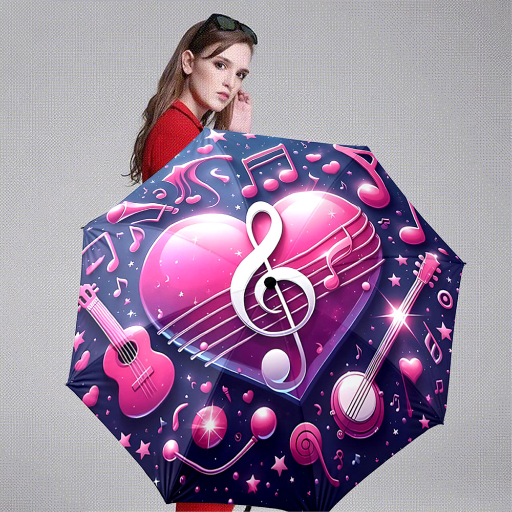 Roze hart met muzieknootjes, p - Musical Instrument Family recensie en prijs