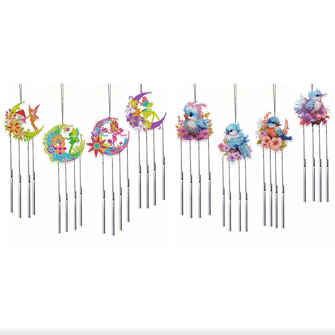 4 DIY vlinder diamantkunstset  - Wind Chime Tubular recensie en prijs