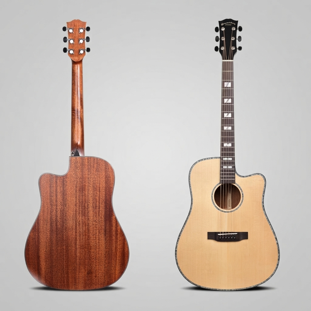 Gitaar met blokpatroon, dreadn - Acoustic Guitar Dreadnought recensie en prijs