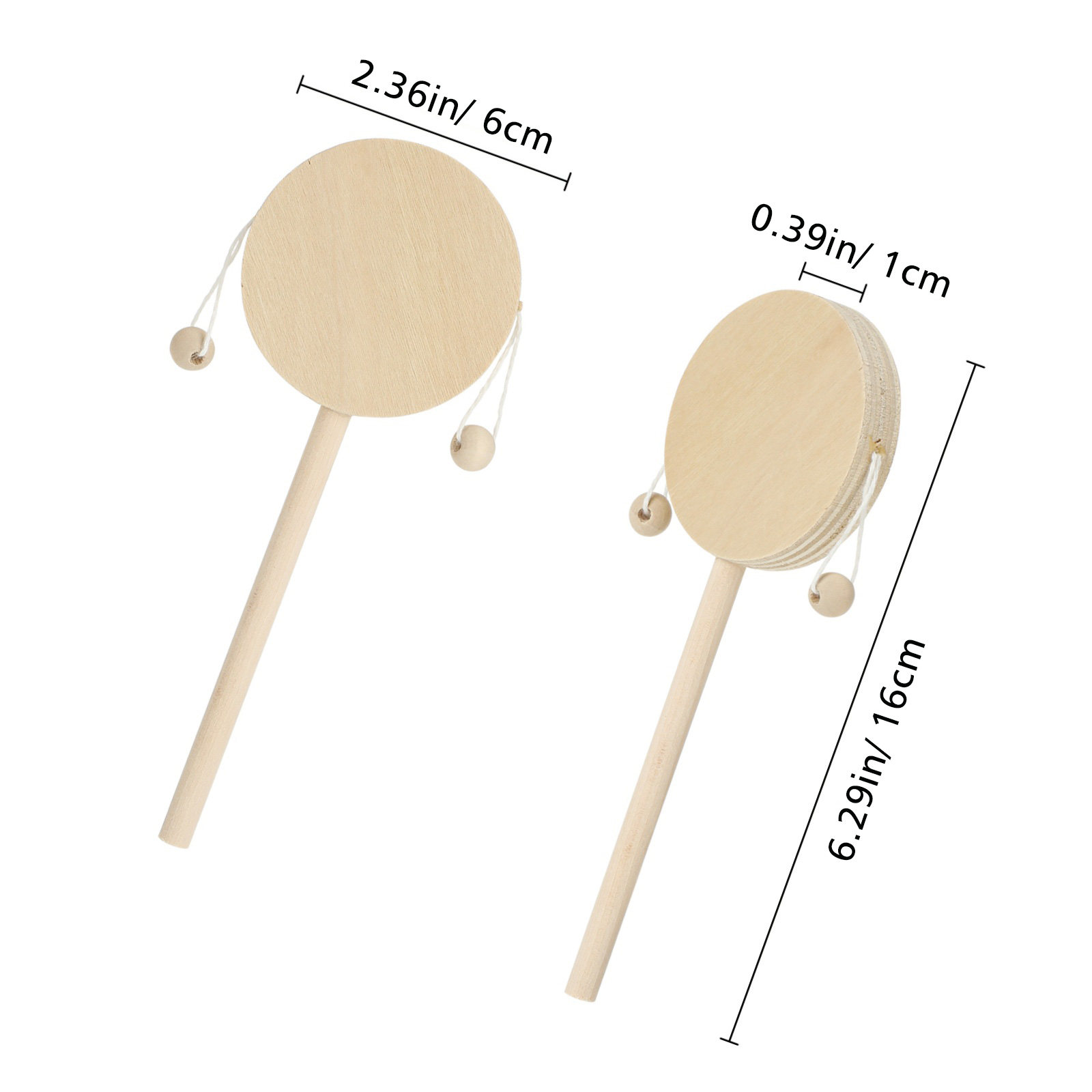 Houten schudtrommel, doe-het-z - Musical Instrument You Shake recensie en prijs