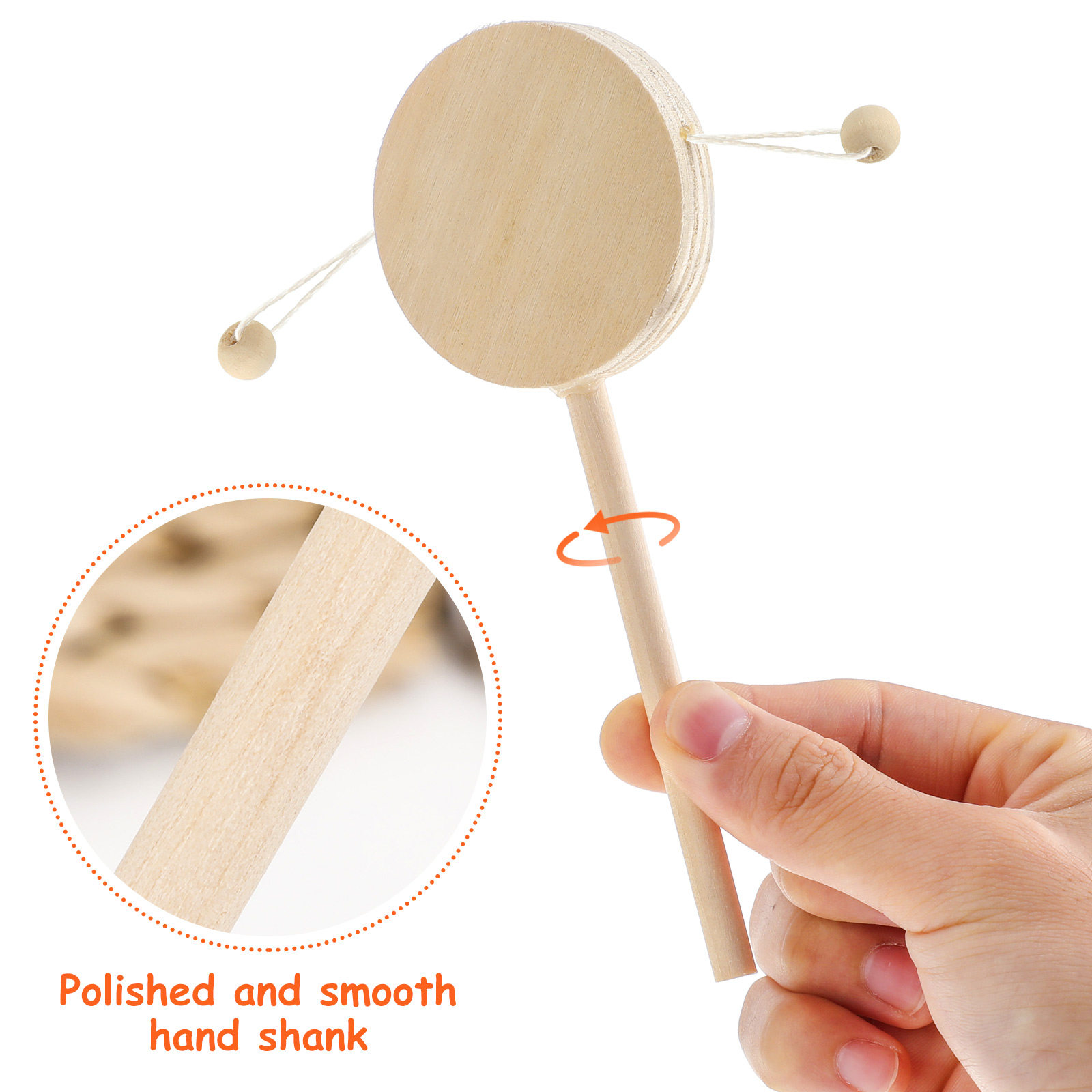 Houten schudtrommel, doe-het-z - Musical Instrument You Shake recensie en prijs
