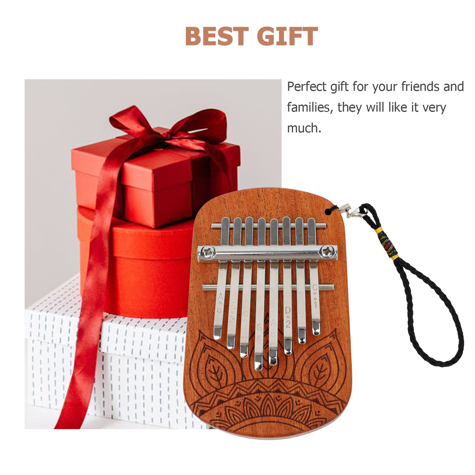 Draagbare mini-kalimba, een vi - Musical Instrument Family recensie en prijs