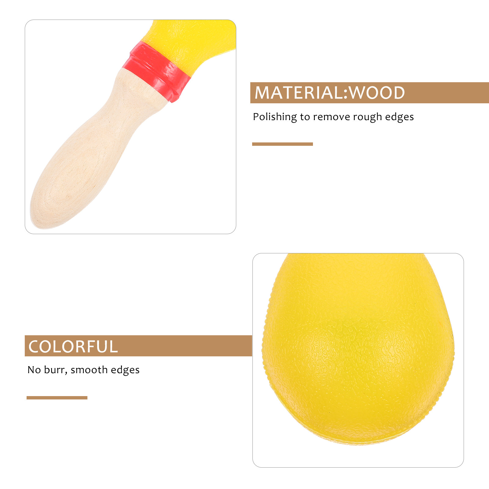 1 paar Maraca Shaker houten pe - Musical Instrument You Shake recensie en prijs