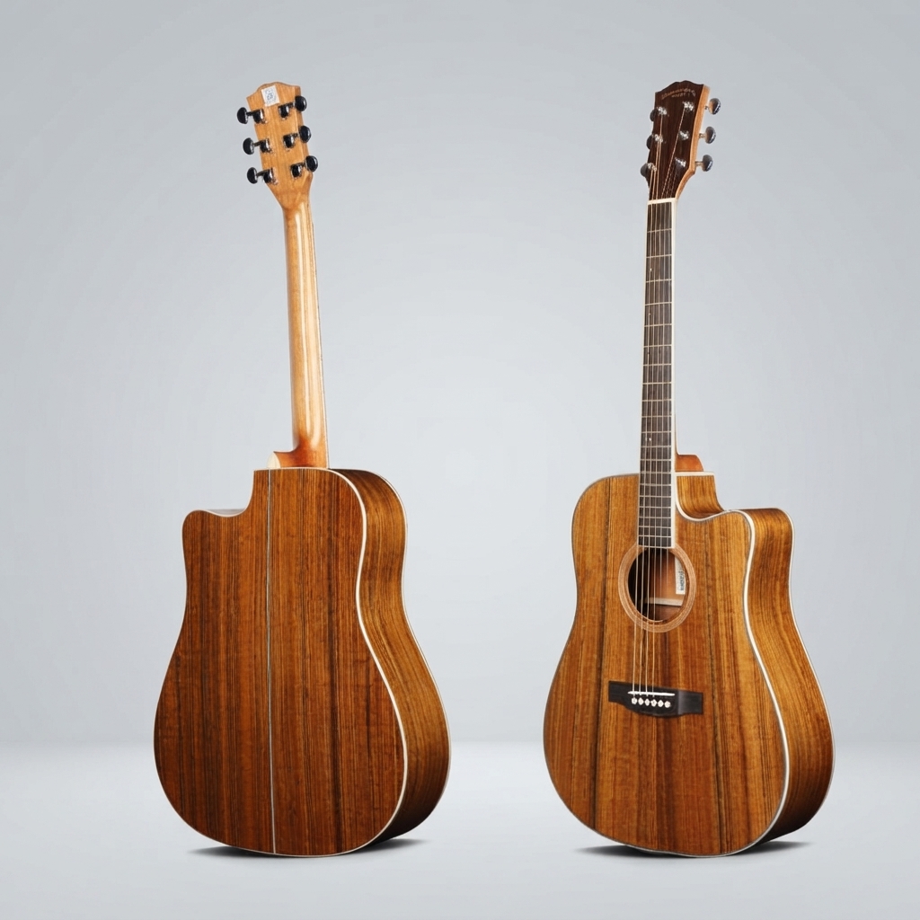 Gestructureerde walnoothouten  - Acoustic Guitar Dreadnought recensie en prijs
