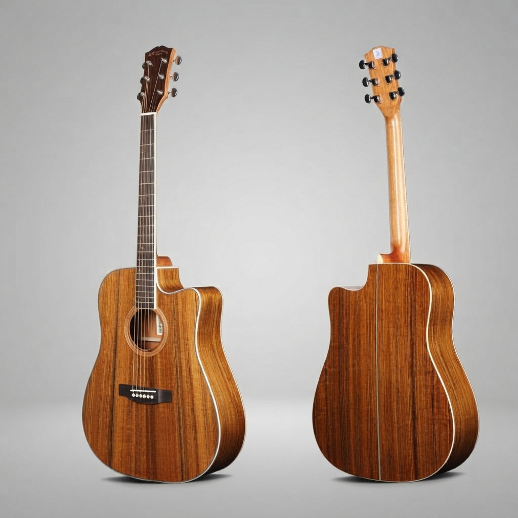 Gestructureerde walnoothouten  - Acoustic Guitar Dreadnought recensie en prijs