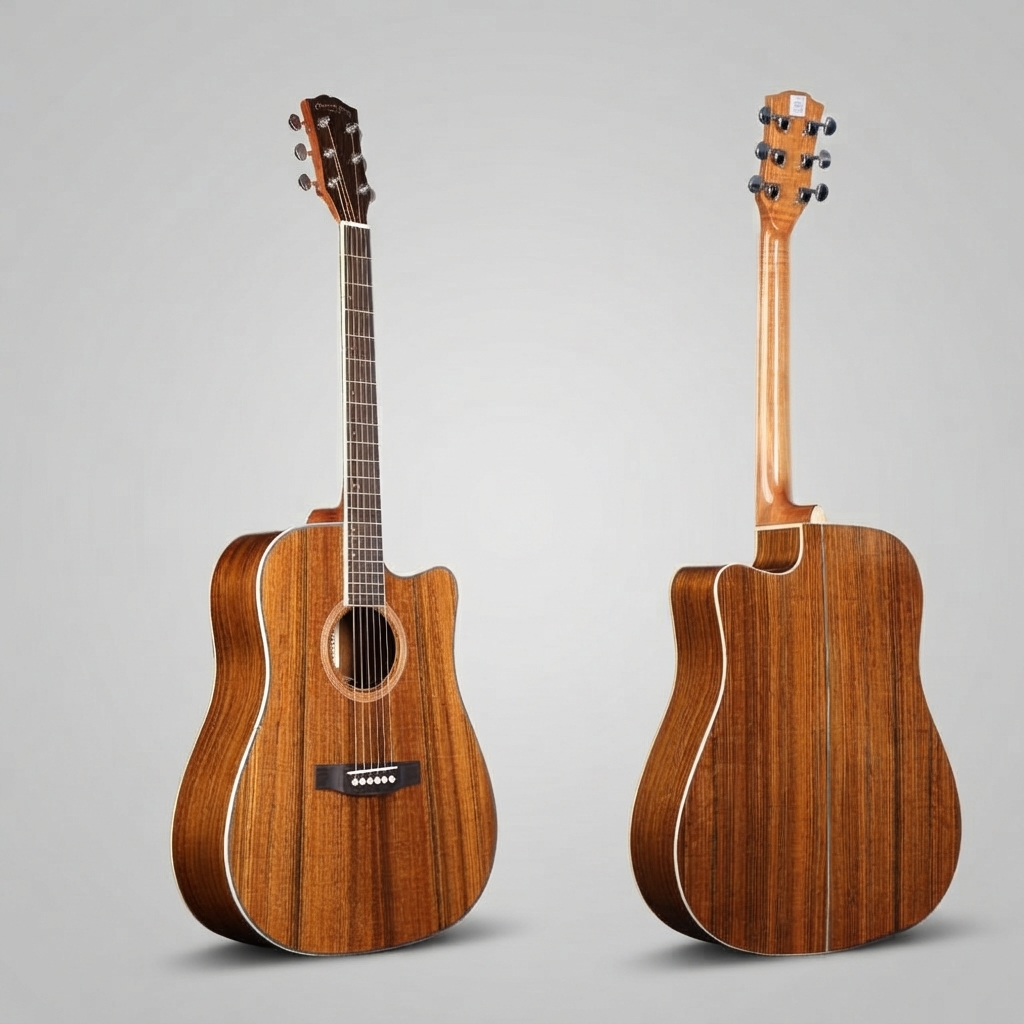 Gestructureerde walnoothouten  - Acoustic Guitar Dreadnought recensie en prijs