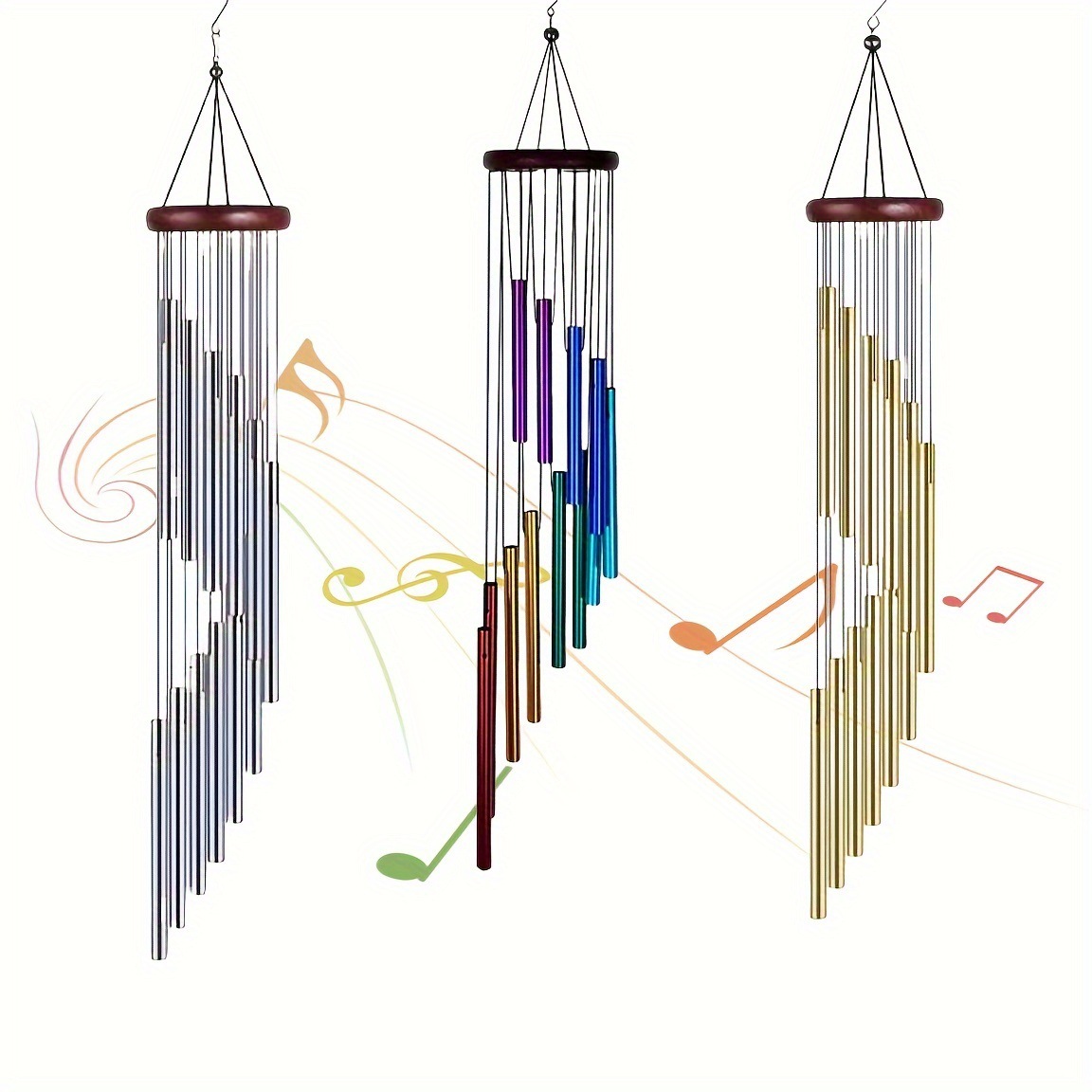 23 inch windgong 12 metalen al - Wind Chime Tubular recensie en prijs