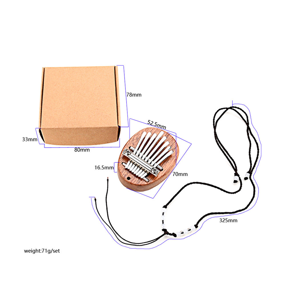 8-toetsen kleine kalimba duimp - Musical Instrument Family recensie en prijs