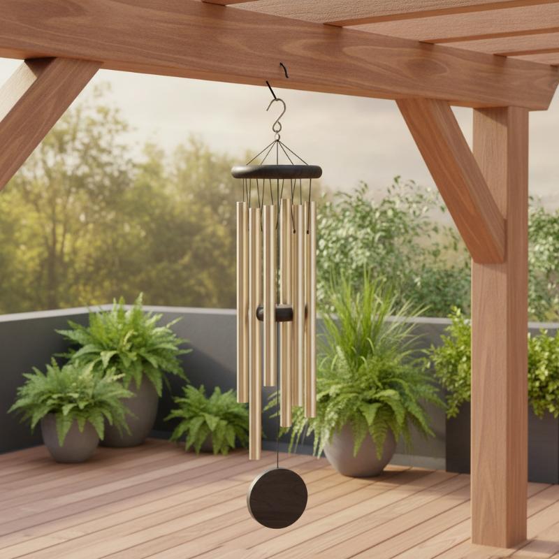 Windgong met achthoekig hangla - Wind Chime Tubular recensie en prijs