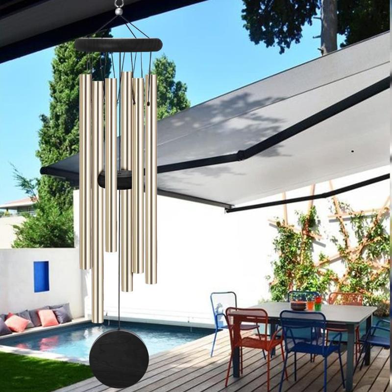 Windgong met achthoekig hangla - Wind Chime Tubular recensie en prijs