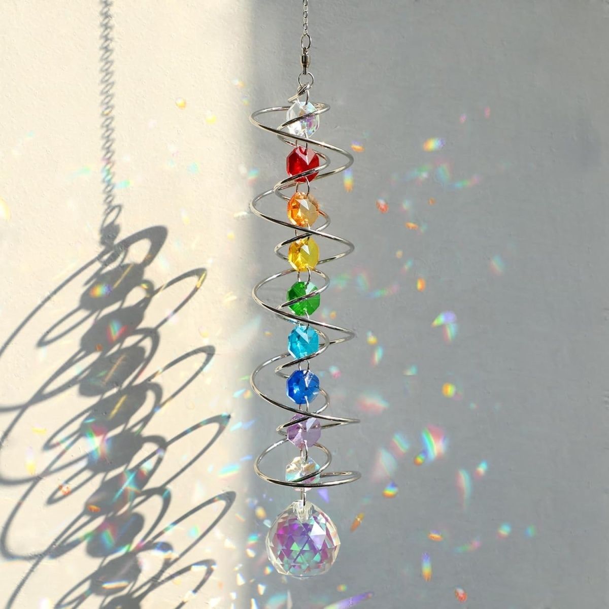 Crystal Suncatcher Staren Bal  - Wind Chime Tubular recensie en prijs
