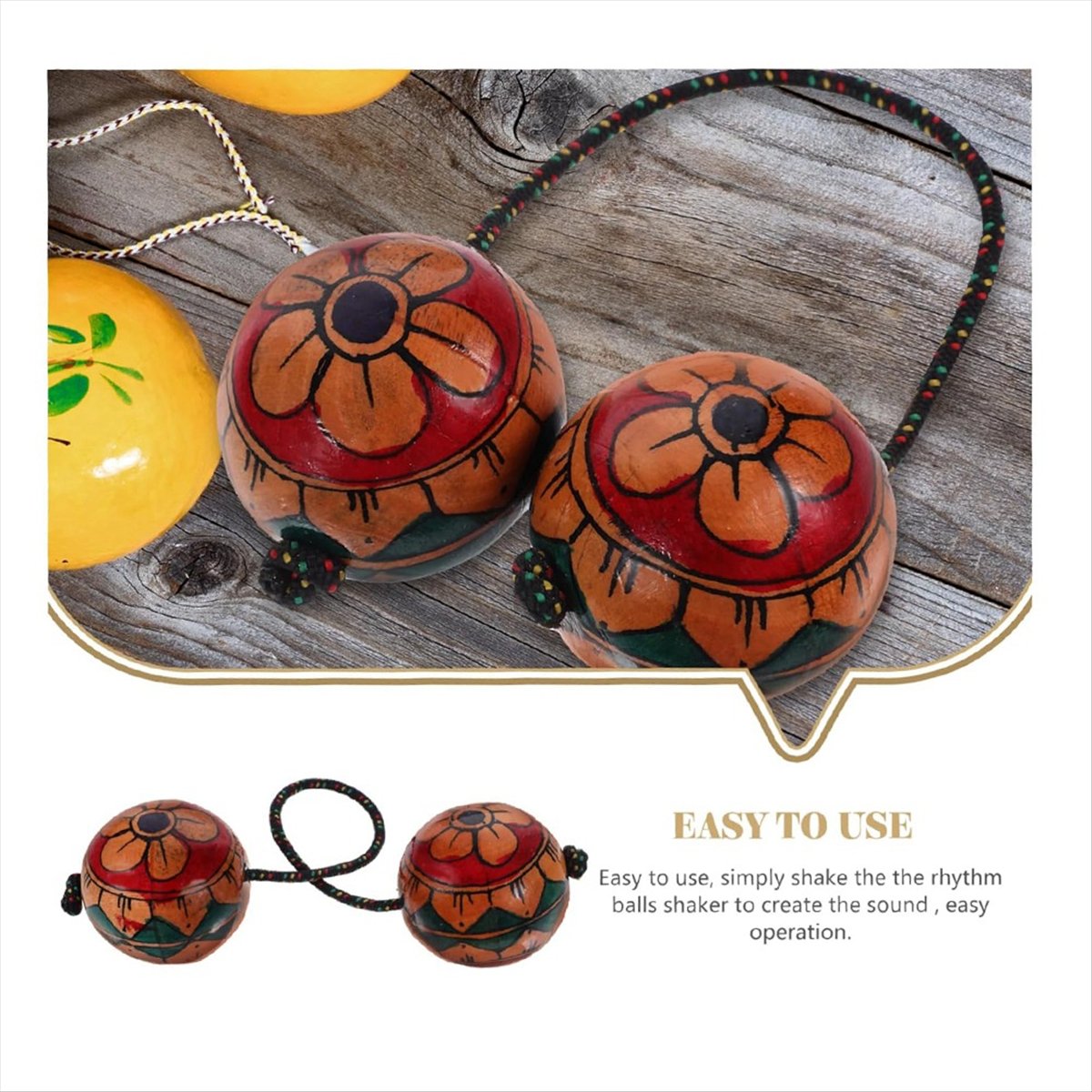 【HOT!TURE】Handgetekende Maraca - Musical Instrument You Shake recensie en prijs